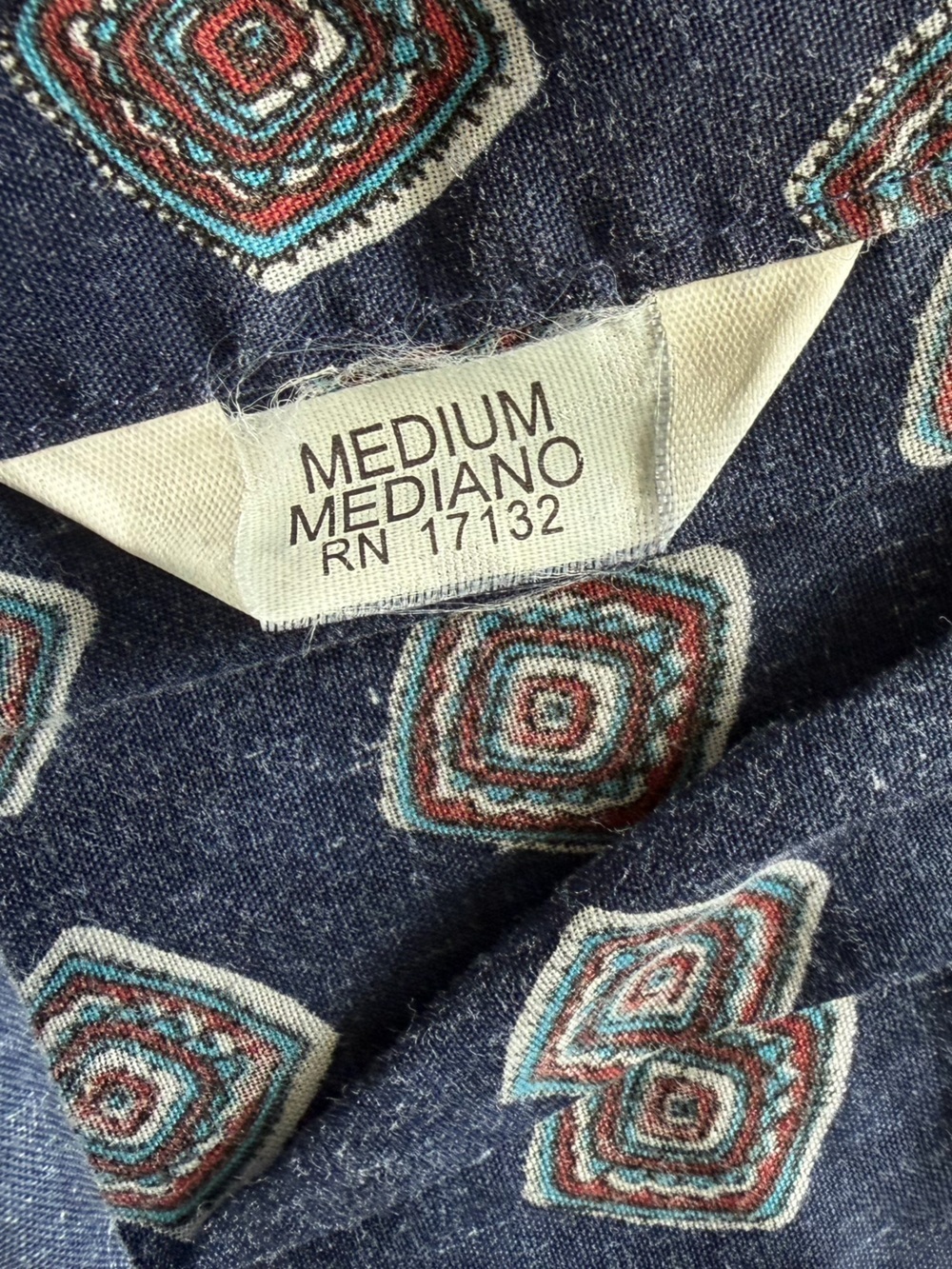 Vintage Knightsbridge Blue Patterned Pajama Set - Picture 9 of 9